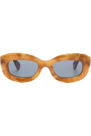 GARRETT LEIGHT Dolores round-frame sunglasses