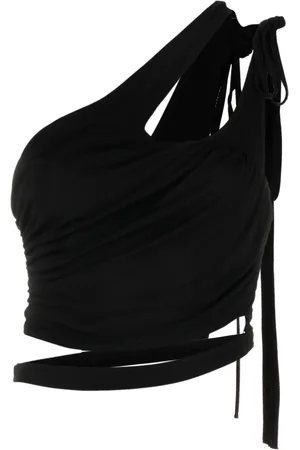 ANDREADAMO Cut-out draped cropped top
