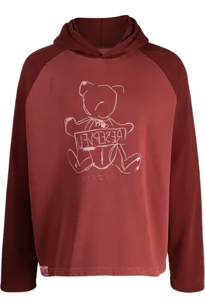 Izzue Graphic-print panelled hoodie