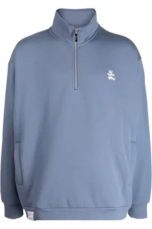 Izzue Appliqu??-detail half-zip sweatshirt