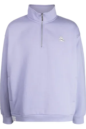 Izzue Appliqu??-detail half-zip sweatshirt