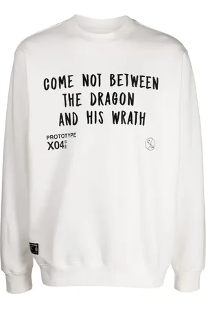 Izzue Slogan-embroidered crew-neck sweatshirt