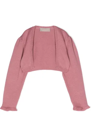 LA STUPENDERIA Ribbed-trim cashmere cardigan