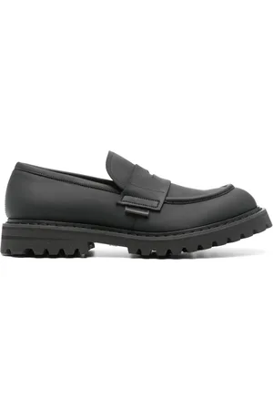 Premiata Penny-slot faux-leather loafers