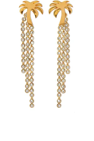 Palm Angels Palm crystal-embellished drop earrings