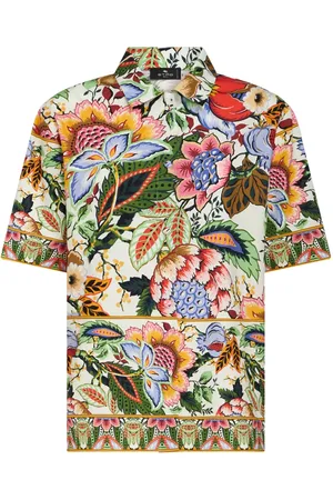 Etro Floral-print cotton shirt