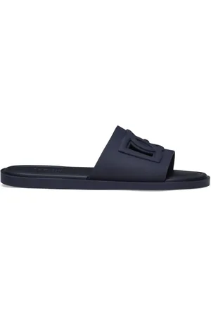 Dolce & Gabbana Logo-embossed cut-out slides