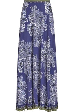 Etro Bandana-print maxi silk skirt