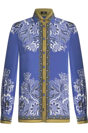 Etro Bandana-print silk crepe shirt