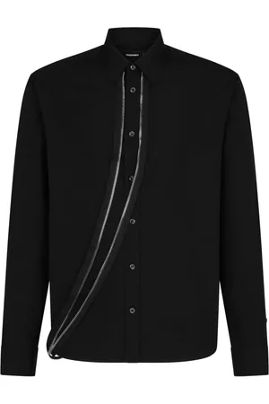 Dsquared2 Logo-plaque cotton shirt