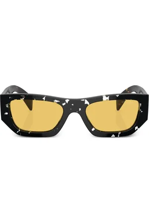 Prada Tortoiseshell-effect geometric sunglasses
