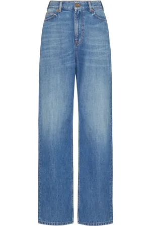 VALENTINO GARAVANI Cotton wide-leg jeans
