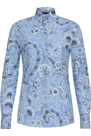 Etro Paisley-print cotton blend shirt