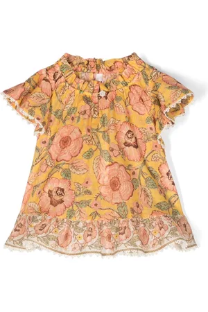ZIMMERMANN Junie floral-print ruffle-trim blouse
