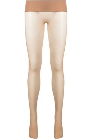 MAISON CLOSE Logo-intarsia semi-sheer tights