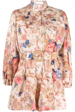 ZIMMERMANN August floral-print playsuit