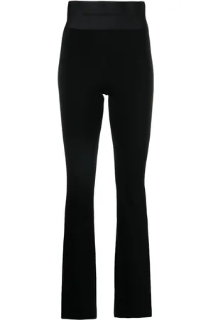 Alexander Wang Logo-waistband bootcut trousers