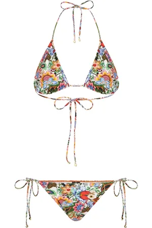 Etro Bouquet-print bikini set