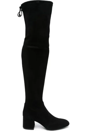Stuart Weitzman Flareland 70mm suede knee boots