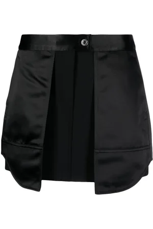 Helmut Lang Inside-Out layered-panels satin miniskirt
