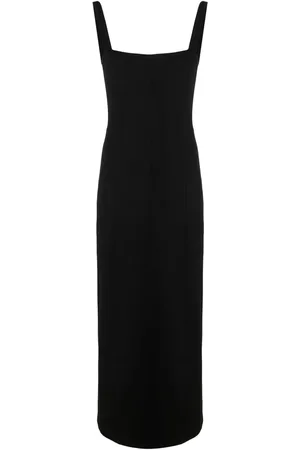Helmut Lang Cut-out sweetheart-neck maxi dress
