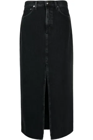AGOLDE Mid-rise denim skirt