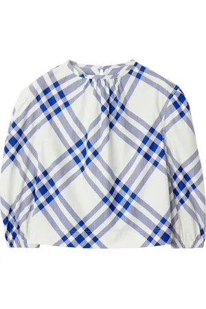 Panelled vintage check and shop icon stripe cotton shirt