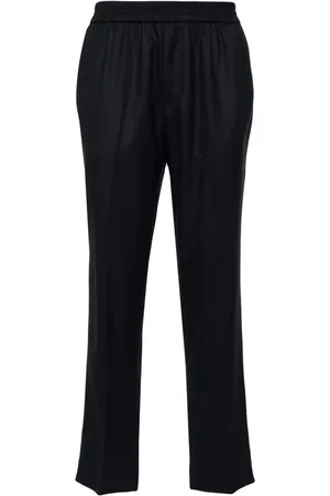 Harmony Pressed-crease wool tapered trousers