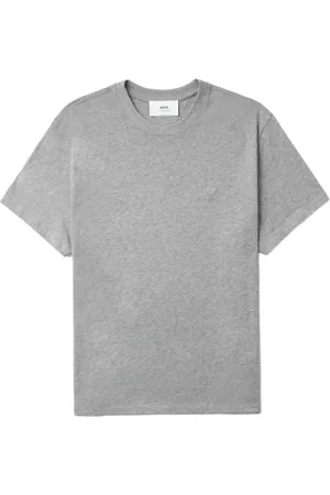 Ami Logo-embroidered cotton T-shirt