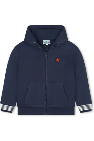 Kenzo Boke Flower-patch cotton jacket