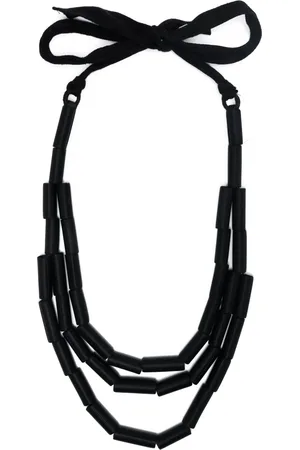Prada 2000s triple-strap silk sautoir necklace