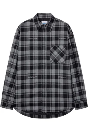 Logo-Embroidered Checked Cotton-Flannel Shirt