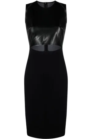 x Mugler Flock Shaping Dress