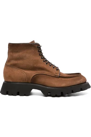 santoni Alfie suede chunky-sole boots