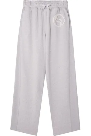Stella McCartney S-Wave drawstring organic cotton track pants