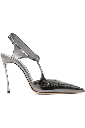 Casadei Super Blade Melody 100mm metallic pumps