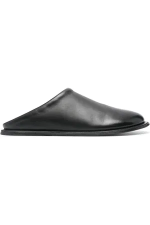 MARSÈLL Round-toe leather slippers