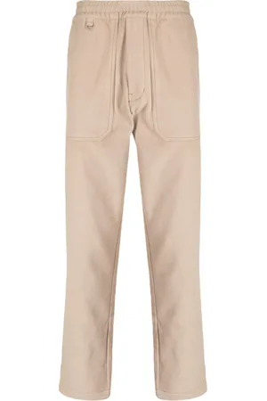 Chocoolate Logo-appliqué elasticated-waistband chinos