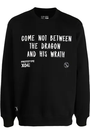 Izzue Slogan-embroidered crew-neck sweatshirt