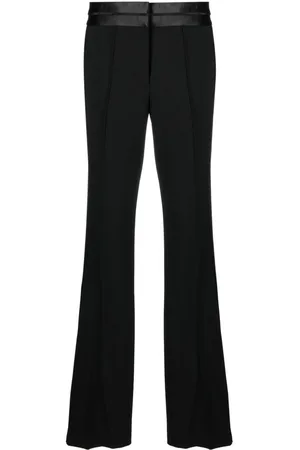 Helmut Lang Satin-trimmed bootcut trousers