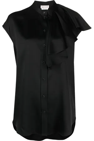 Alexander McQueen Sleeveless ruffled blouse