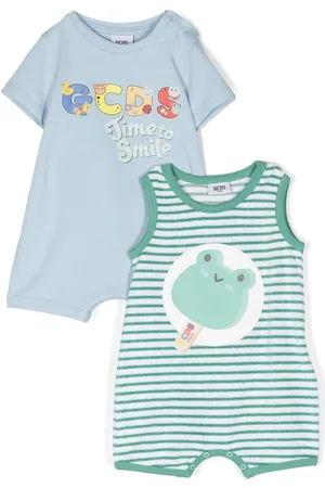 GCDS Logo-print babygrow set