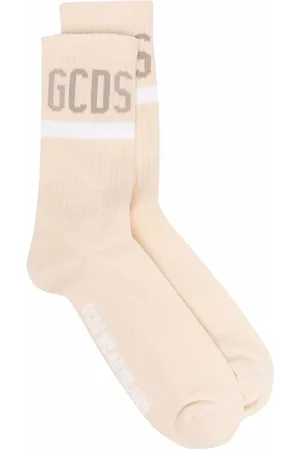 GCDS Intarsia logo ribbed socks