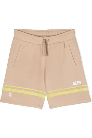 GCDS Logo-print cotton casual shorts