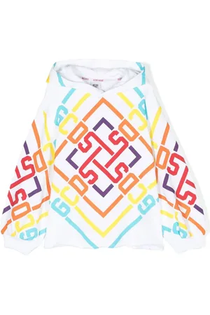 GCDS Geometric logo print hoodie