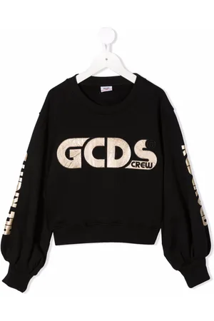 GCDS Logo-embroidered cotton sweatshirt