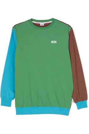 GCDS Colour-block cotton sweatshirt