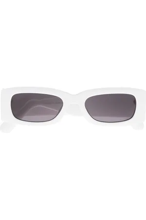 GCDS Logo-plaque rectangle-frame sunglasses