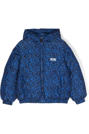 GCDS Monogram-print puffer jacket