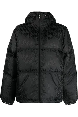 GCDS Logo-monogrammed hodded jacket
